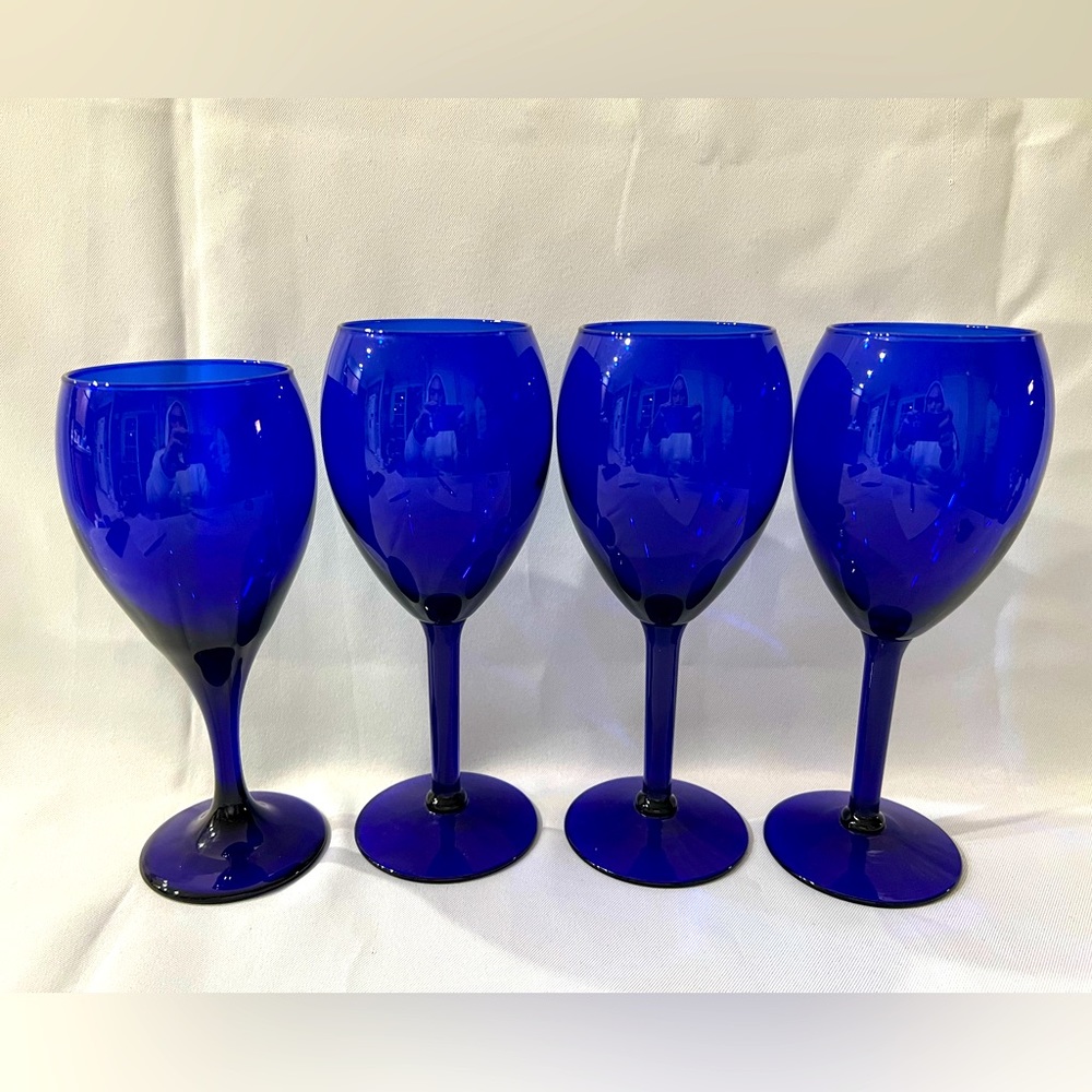 Libbey Premiere Cobalt Iced Tea Goblet Beverage Glasses
